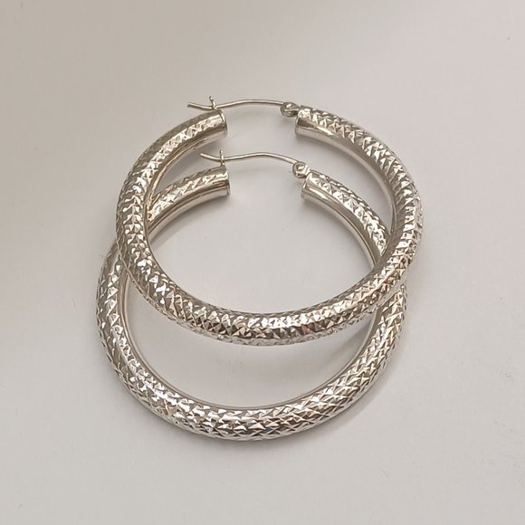 925 Sterling Silver Hoop Earrings
